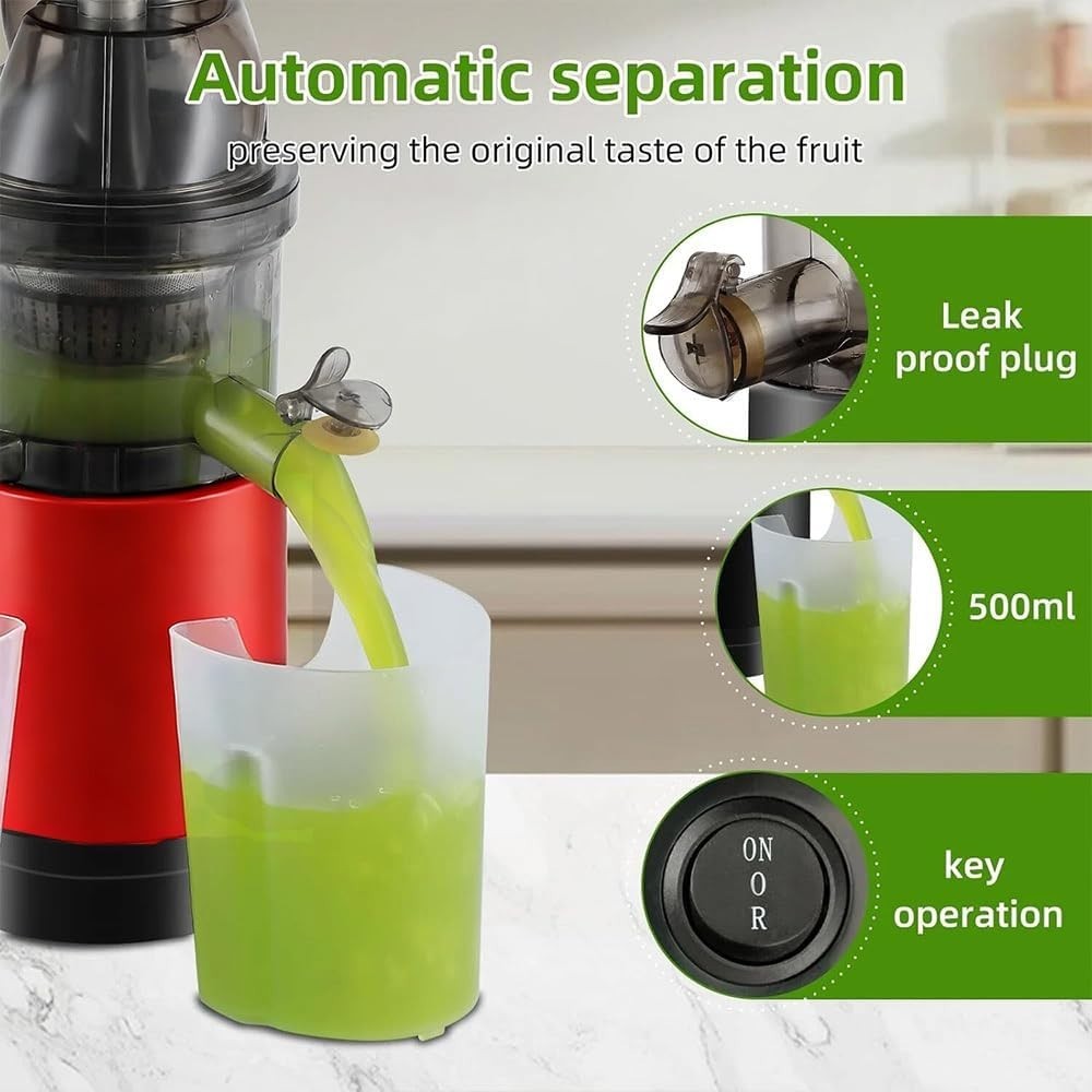 500W Cold Press Juicer 83mm Wide Feed Chute Whole Fruit High Yield