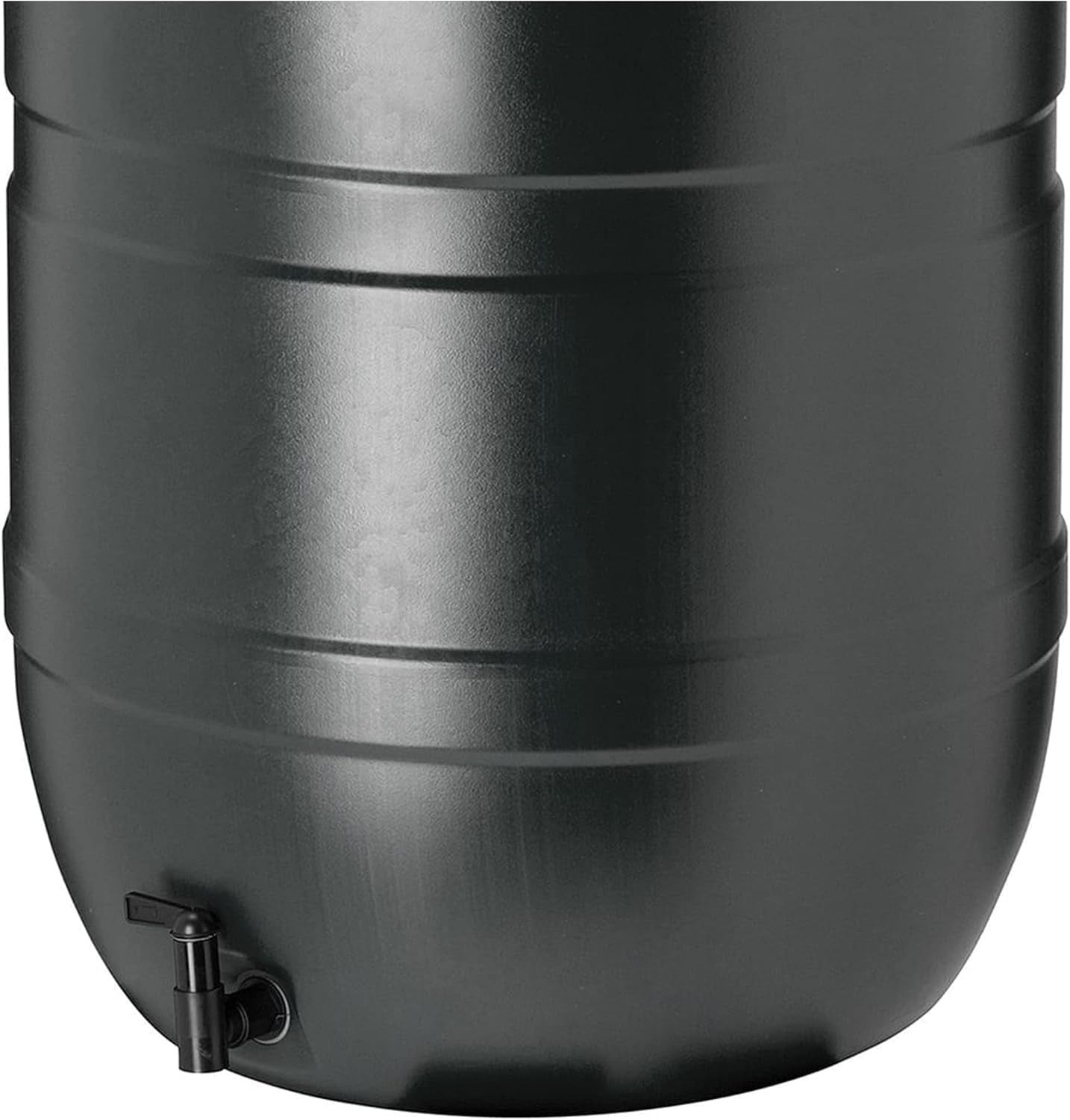 100L Slim Line Garden Water Butt With Tap Stand & Filler Kit Black