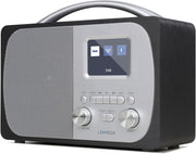 DAB DAB+ FM Digital Radio Bluetooth Alarm Clock Anthracite Wood