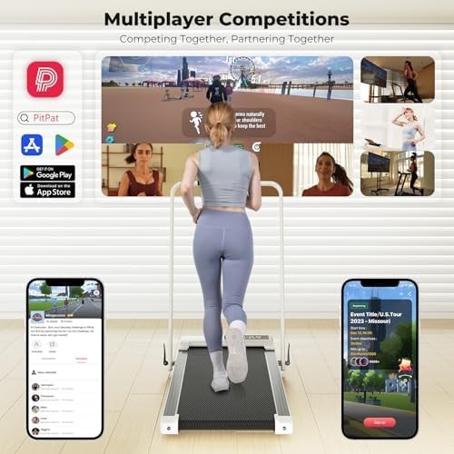 Foldable Home Treadmill 12KPH Walking Running Machine with App