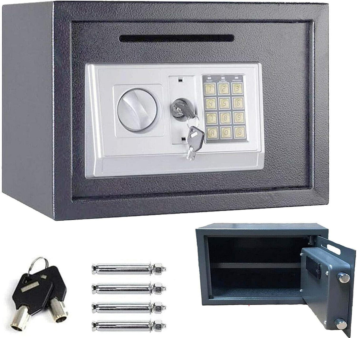16L Digital Safe Box Electronic Keypad Security Cash Money Lock