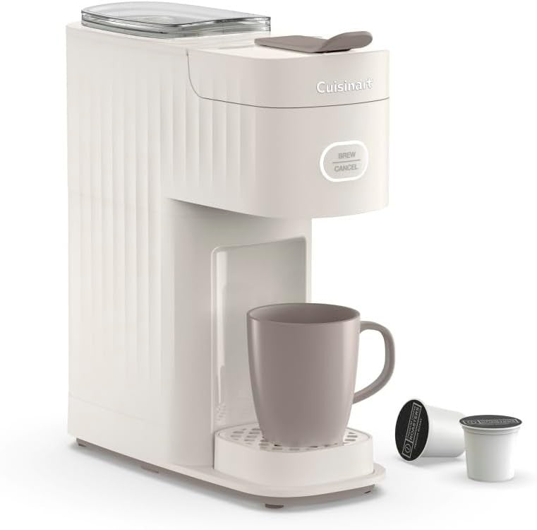 Single Serve Coffee Maker Pod Compatible Auto Shut Off Compact 12oz Brewer