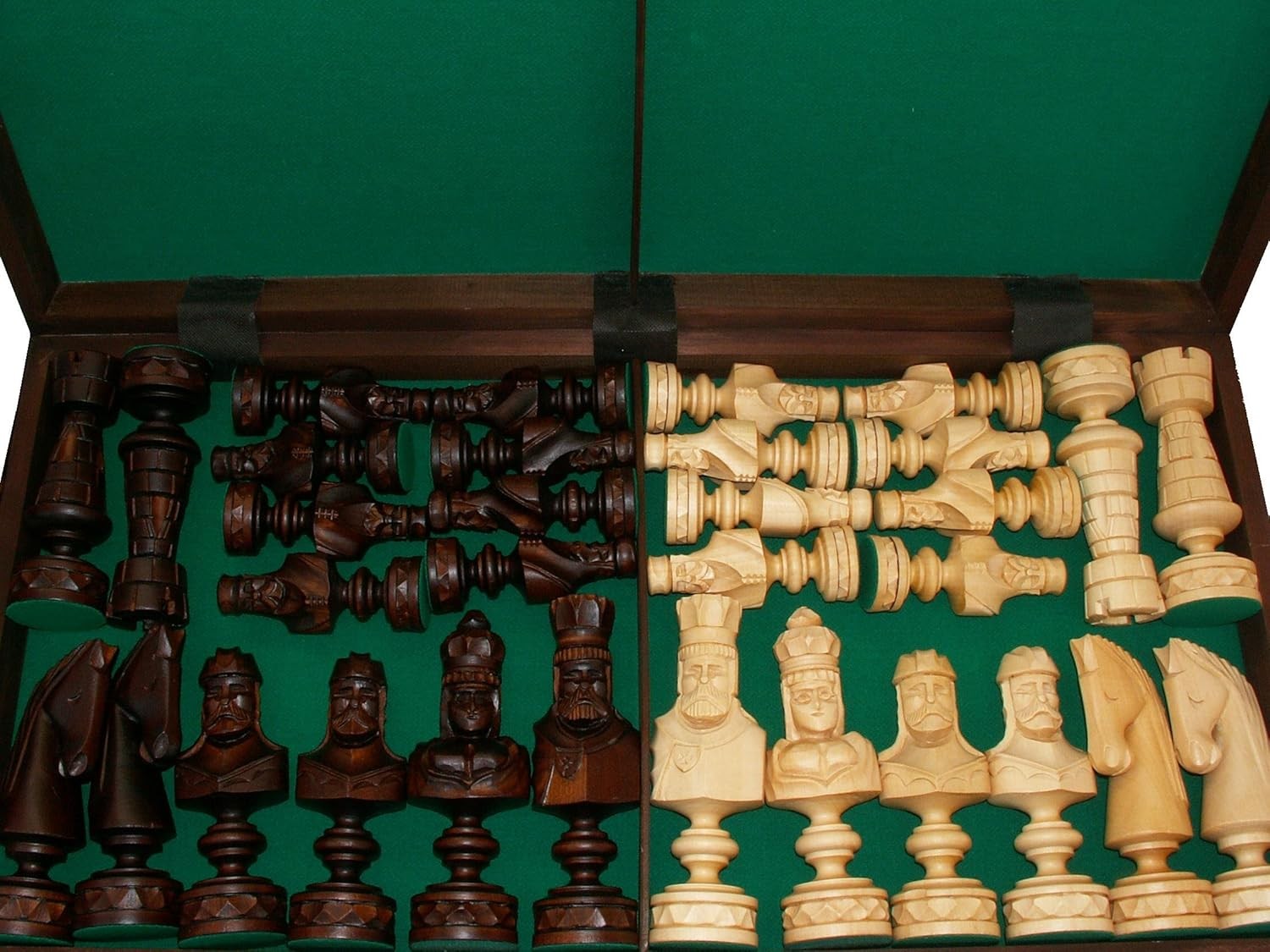 85cm Luxury Wooden Chess Set – Handcrafted Large Board & Carved Pieces