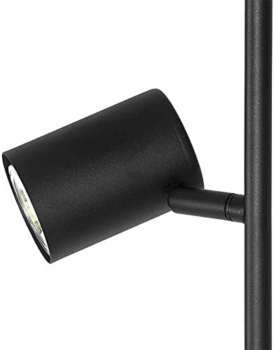 Modern Black Floor Lamp 3 Light Adjustable GU10 Standing Light Tall