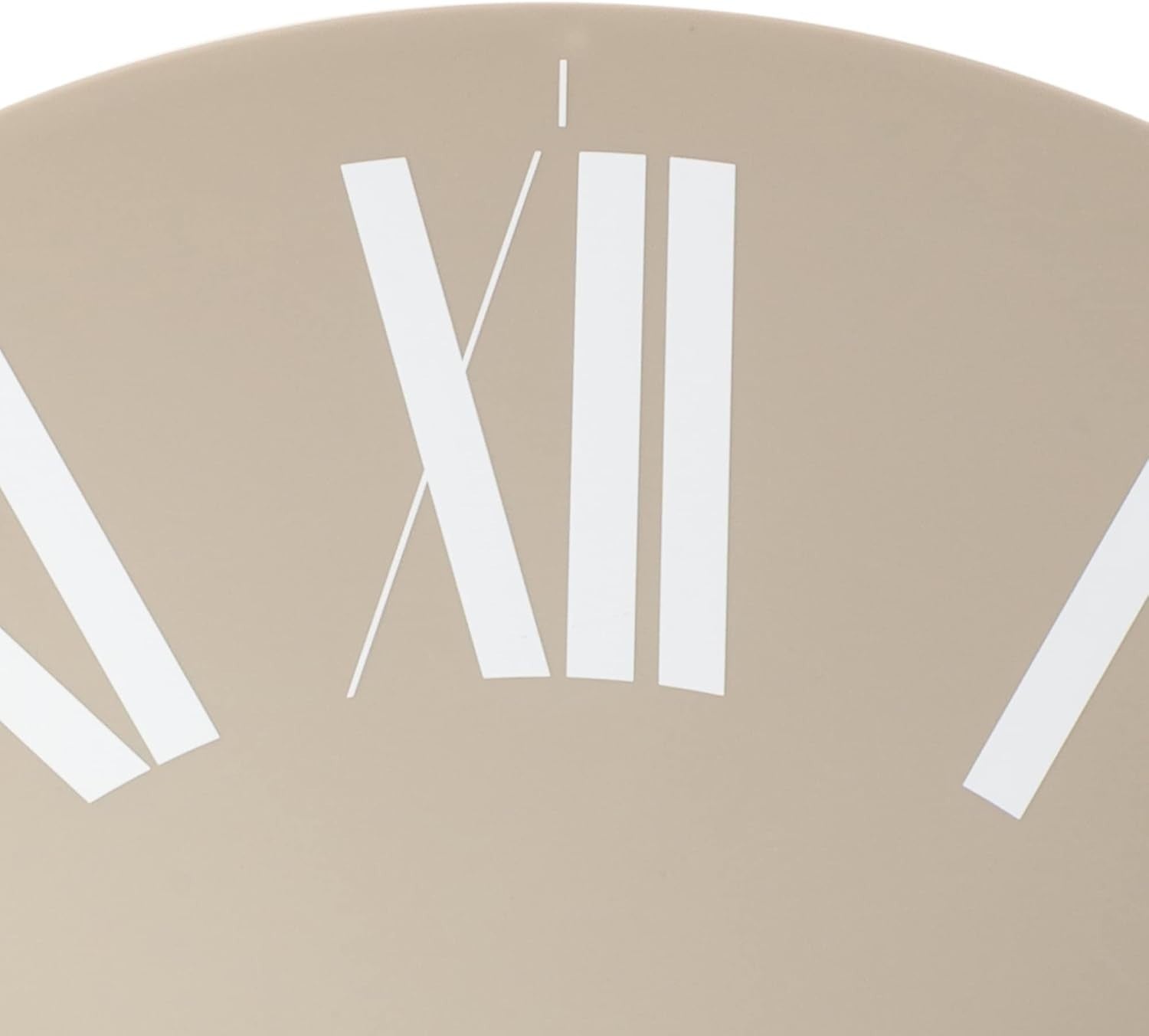 Grey Wall Clock 12" Silent Modern Quartz ABS Roman Numerals Home Decor
