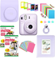 Instant Camera Bundle Purple 40 Film Shots Case Album Filters Kit