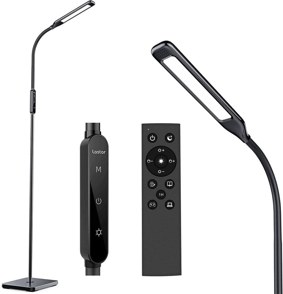 LED Floor Lamp Remote Control Dimmable Reading Light Adjustable Standing Lamp