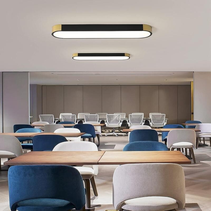 70CM Dimmable LED Ceiling Light Remote Control Gold Black Flush 36W 6500K