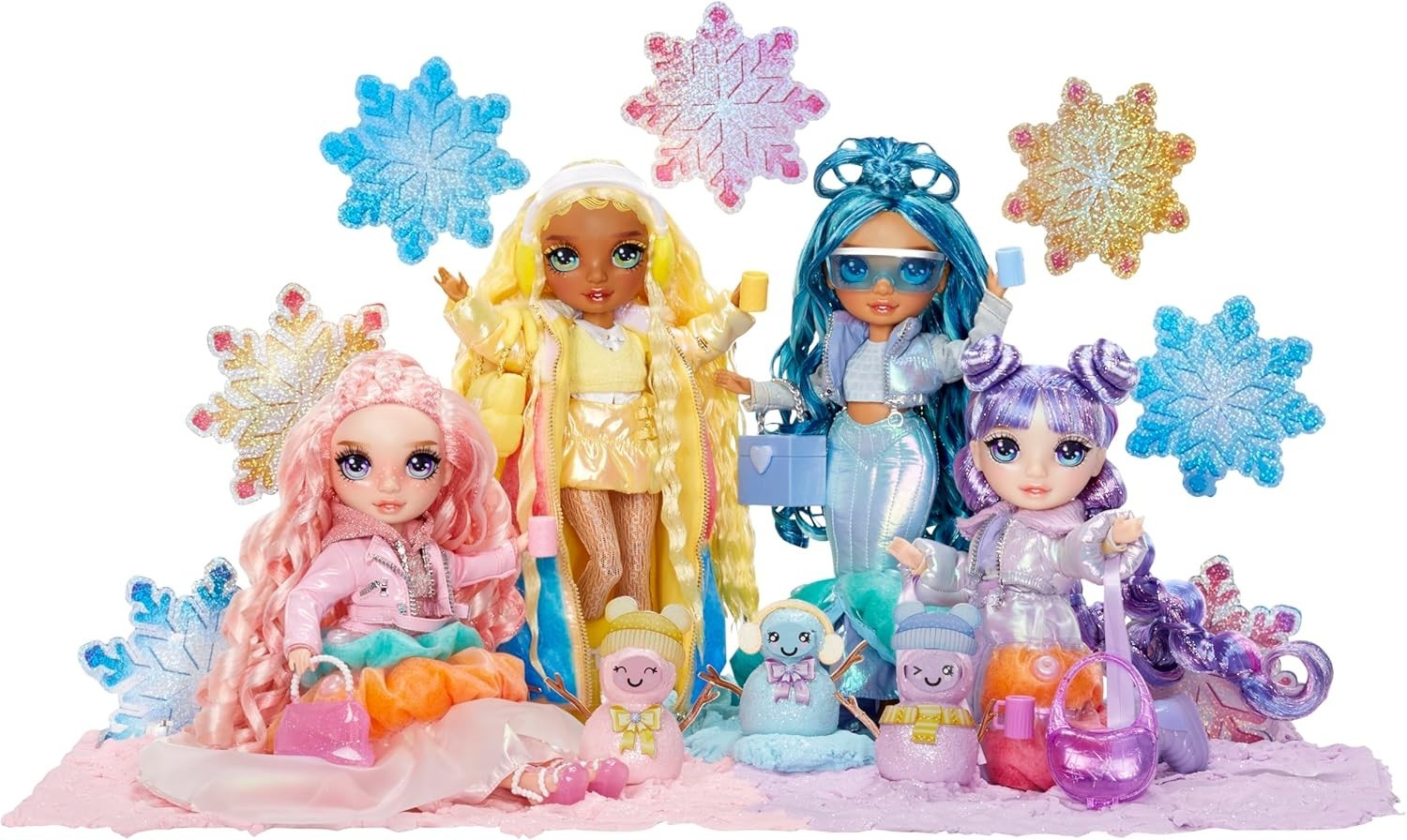 Winter Fashion Doll Purple 11in Magic Snow Outfit Snowman Kit
