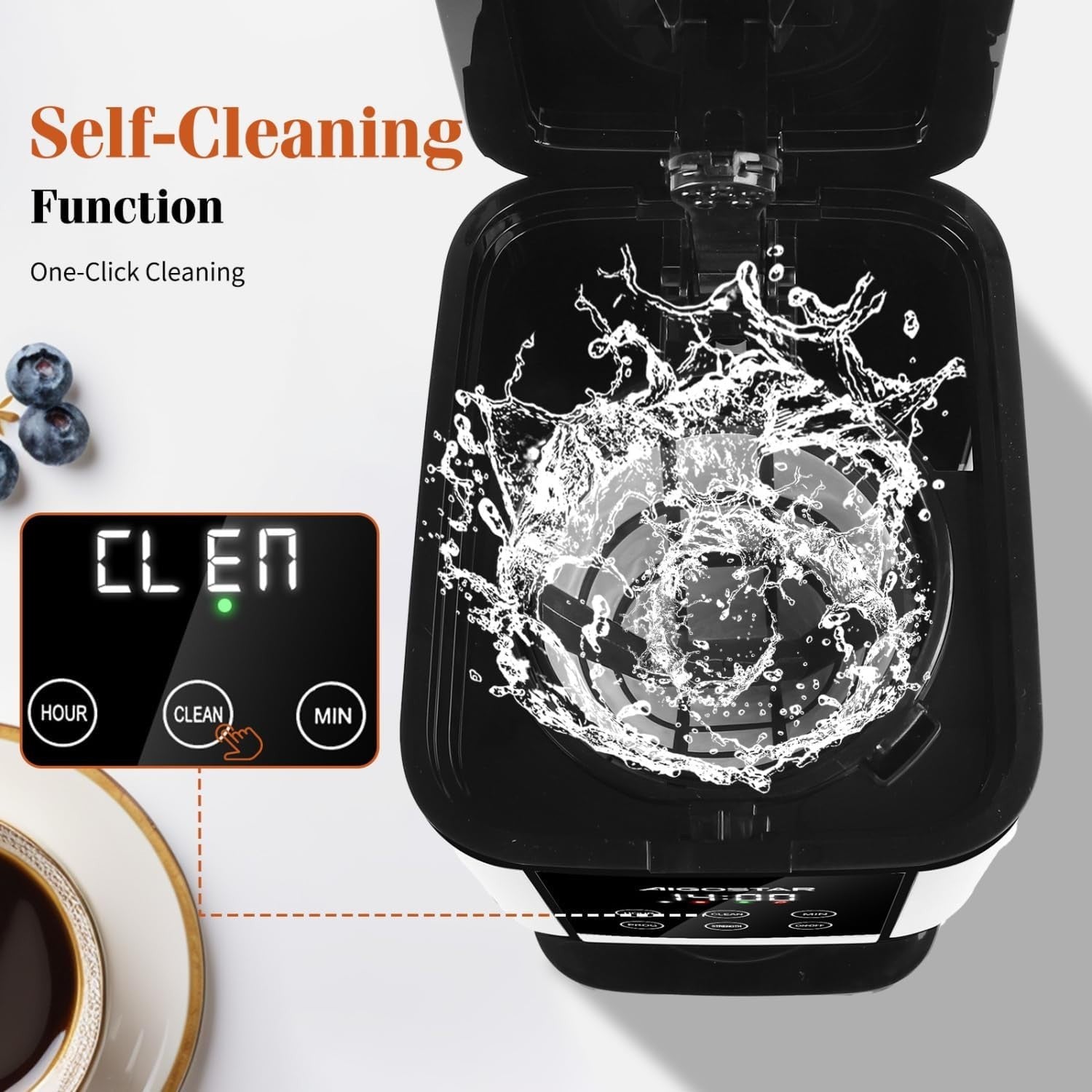 Filter Coffee Machine 1.5L | LED Touch Screen | Programmable Timer
