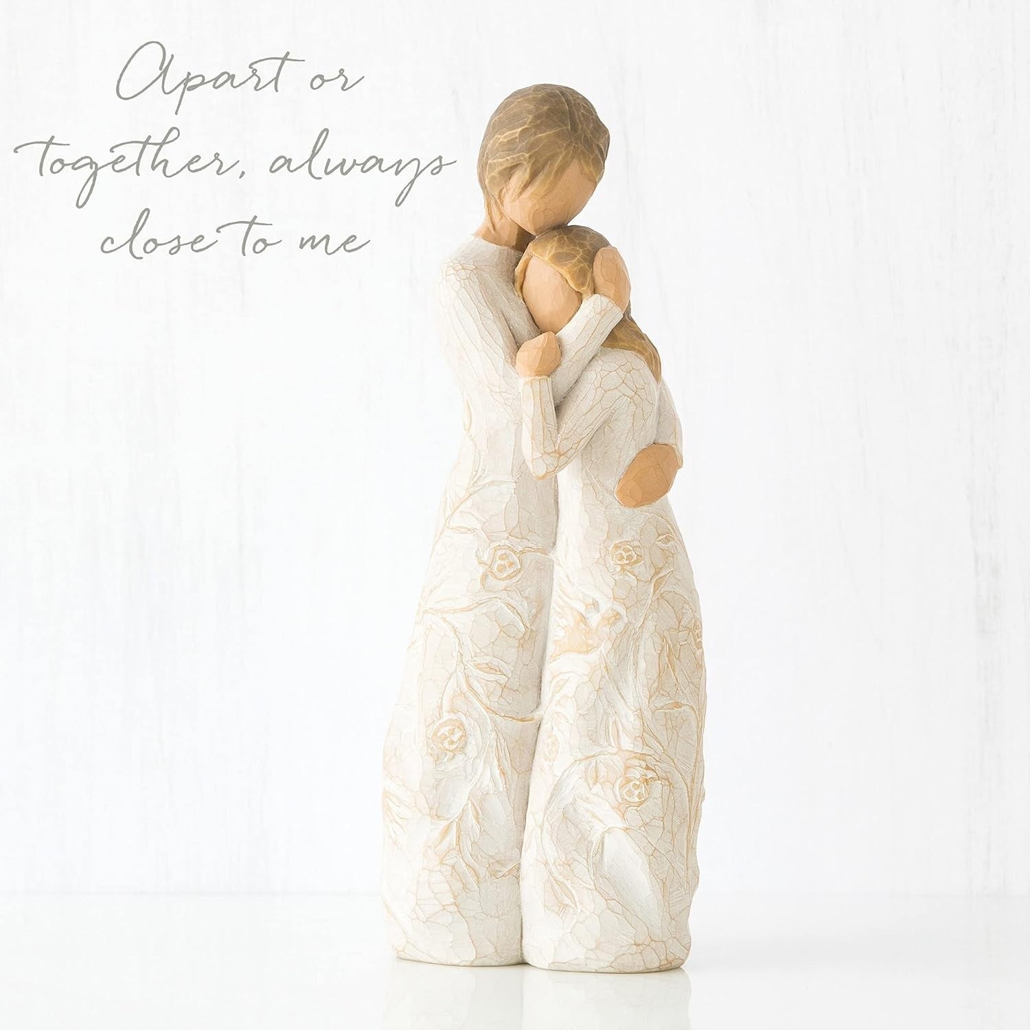 Mother & Child Figurine Resin Sculpture – Hand-Painted Sentimental Home Decor