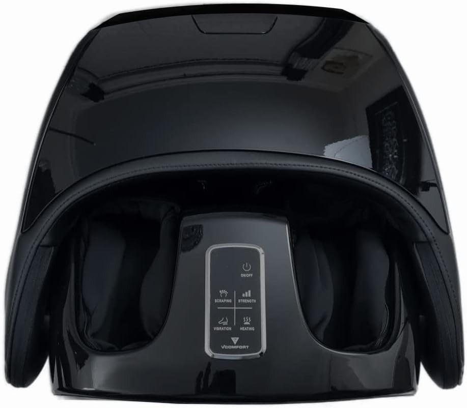Foot & Calf Massager Heated Shiatsu Vibration Kneading Jet Black