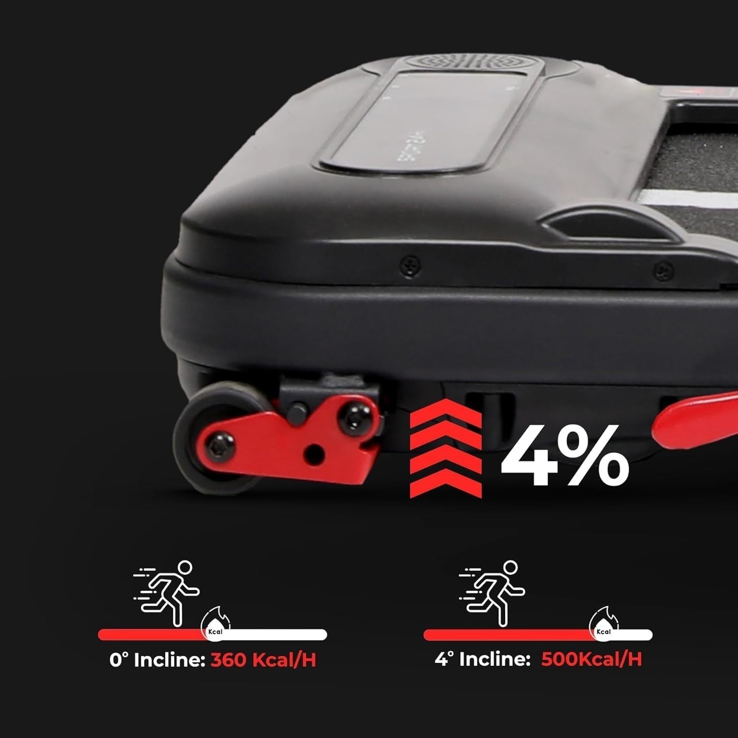 Foldable Under Desk Treadmill 12km/h Quiet Incline Home Walking Running