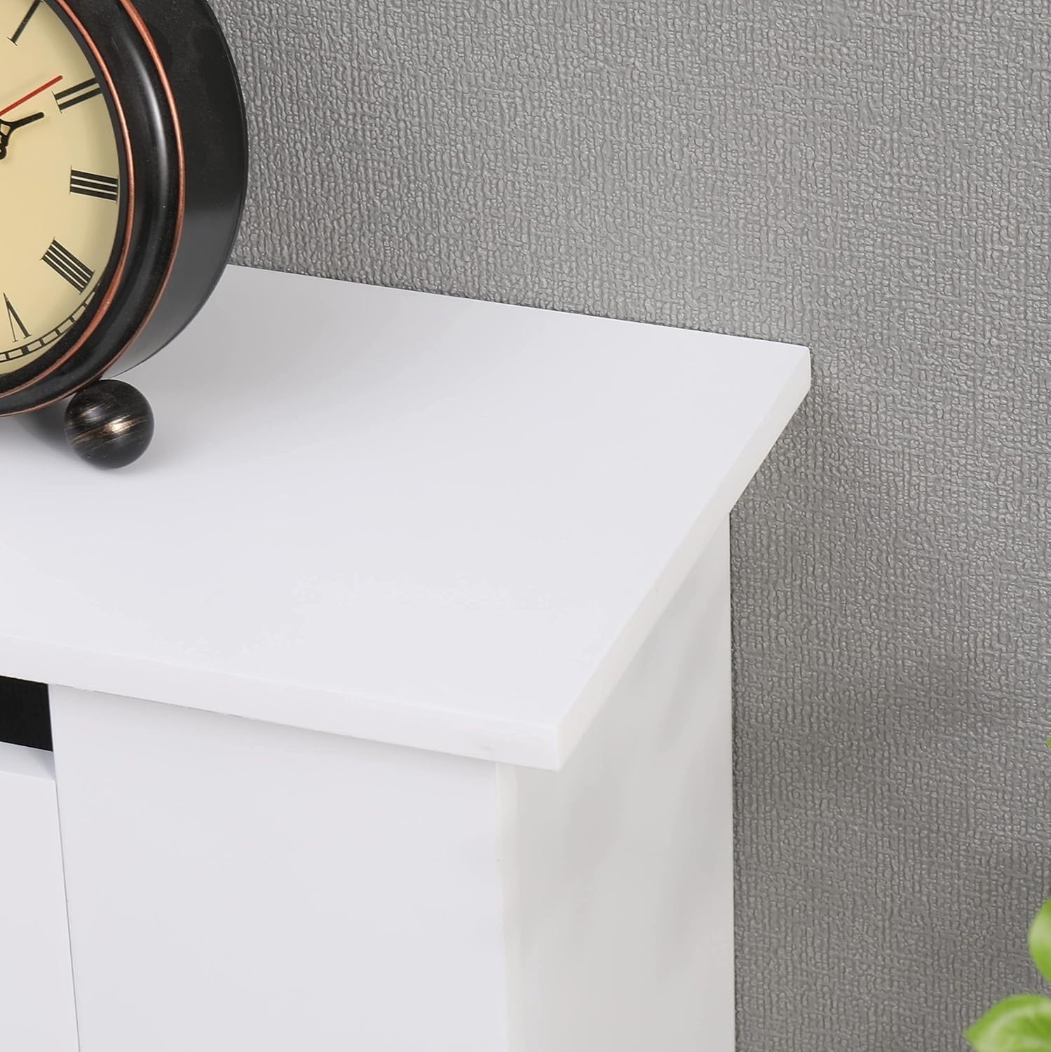 Small White Radiator Cover | Modern MDF Vertical Slat Cabinet Heat Efficient