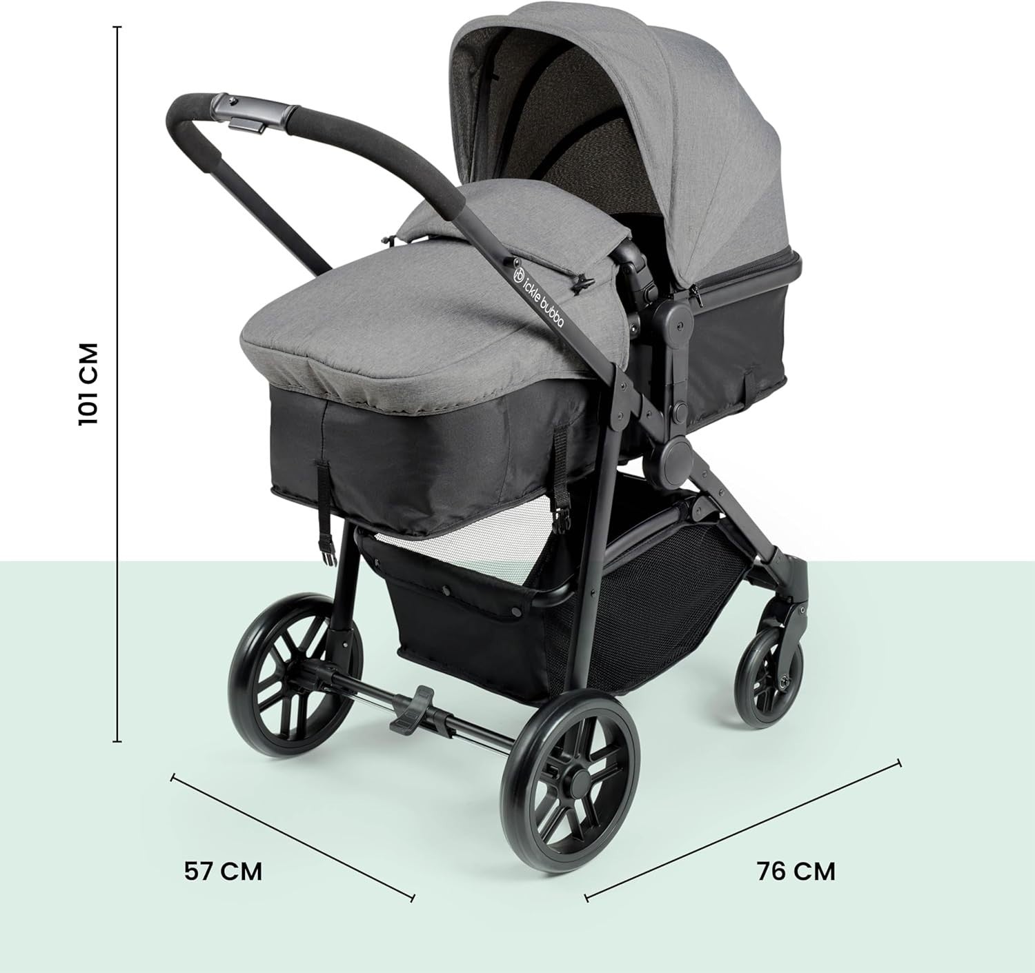 3 in 1 Travel System Pram Pushchair Car Seat Newborn to 3 Years