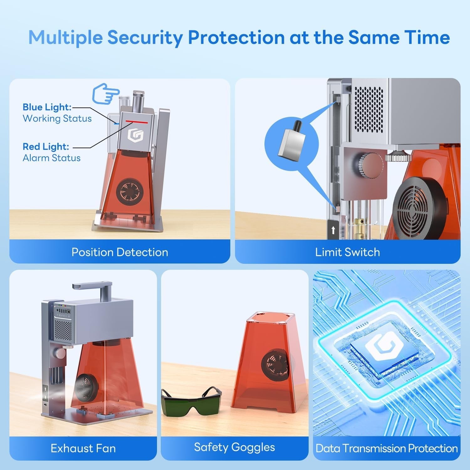 Portable Laser Engraver Cutter High Speed Precision DIY Wood Metal Acrylic