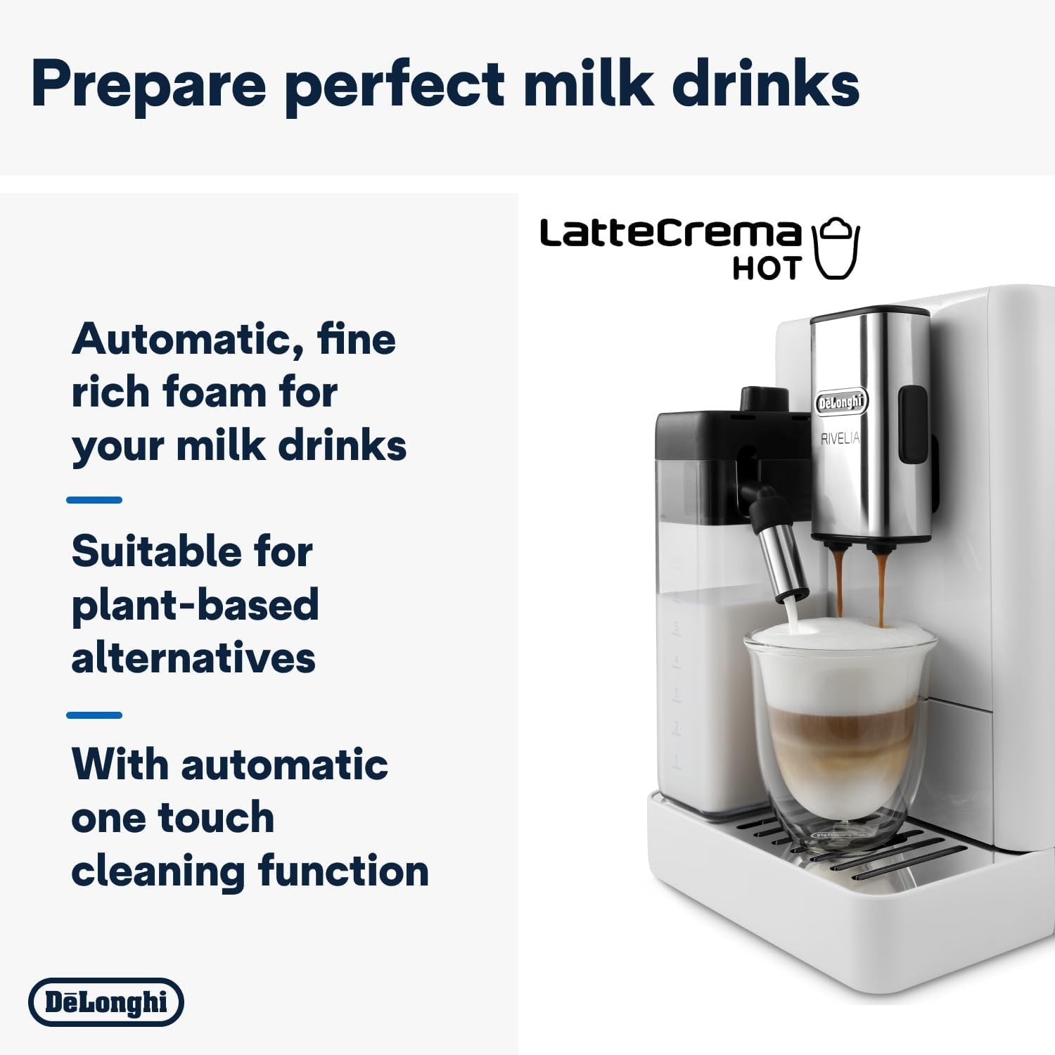 Compact Bean-to-Cup Coffee Machine | 16 Recipes | Milk Frother | Touch Display