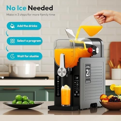 Slush & Ice Cream Maker Frozen Drink Machine 70oz Fast Freeze Digital