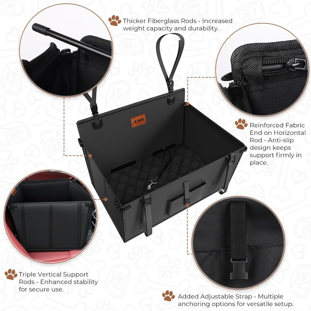 Large Dog Car Seat Waterproof Foldable Booster Bed Non Slip 26kg