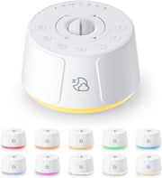 Portable White Noise Machine for Baby & Adult, 30 Soothing Sounds + Night Light