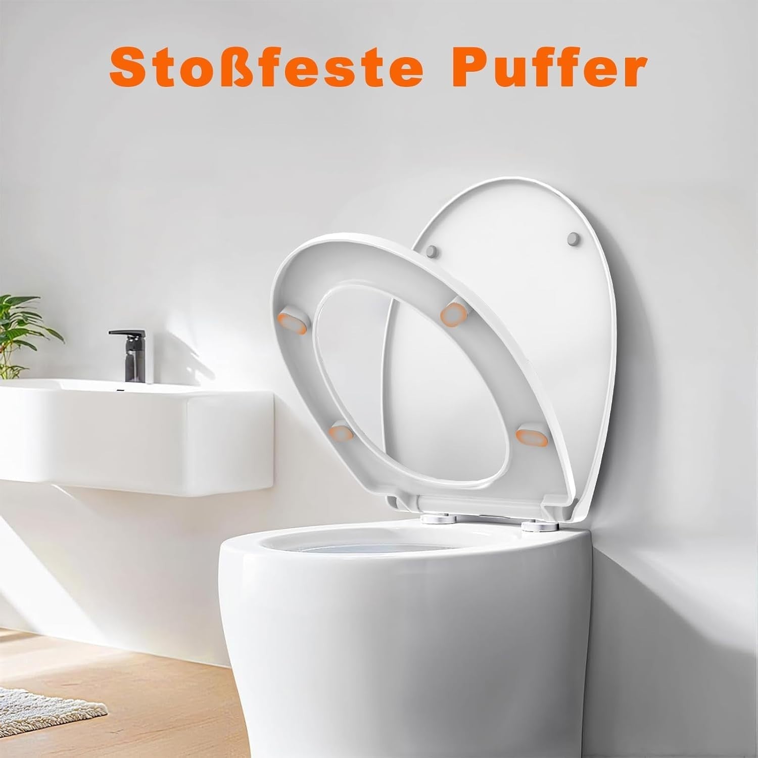 Soft Close Toilet Seat Oval White Quick Release Adjustable Hinge Non-Slip 150kg
