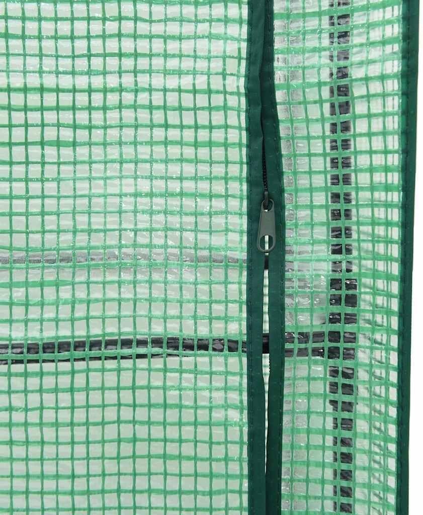 Raised Bed Planter with Greenhouse Cover 120x40x123cm | Rattan Look Iron Frame