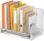 5-Tier Desk File Organizer | Vertical Mesh Magazine Holder & Paper Tray