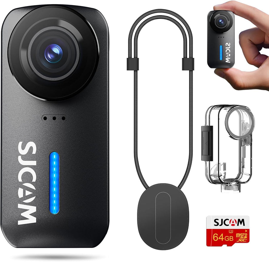 4K Mini Body Camera 170° POV Action Cam Waterproof 64GB Black