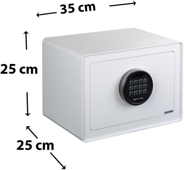 Face Recognition Safe Digital Security Box Keypad Lock 23L White