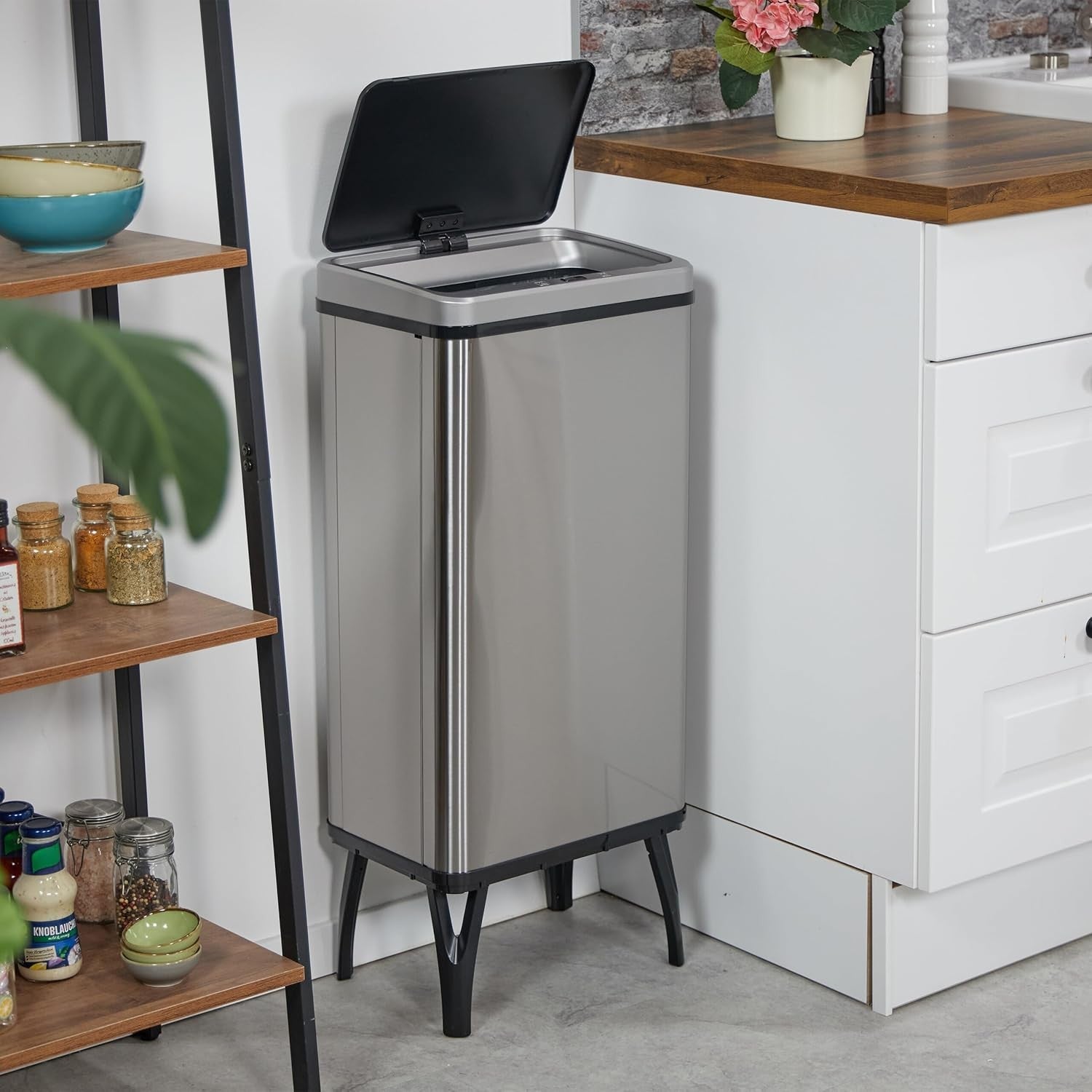 50L Automatic Sensor Bin Stainless Touch less