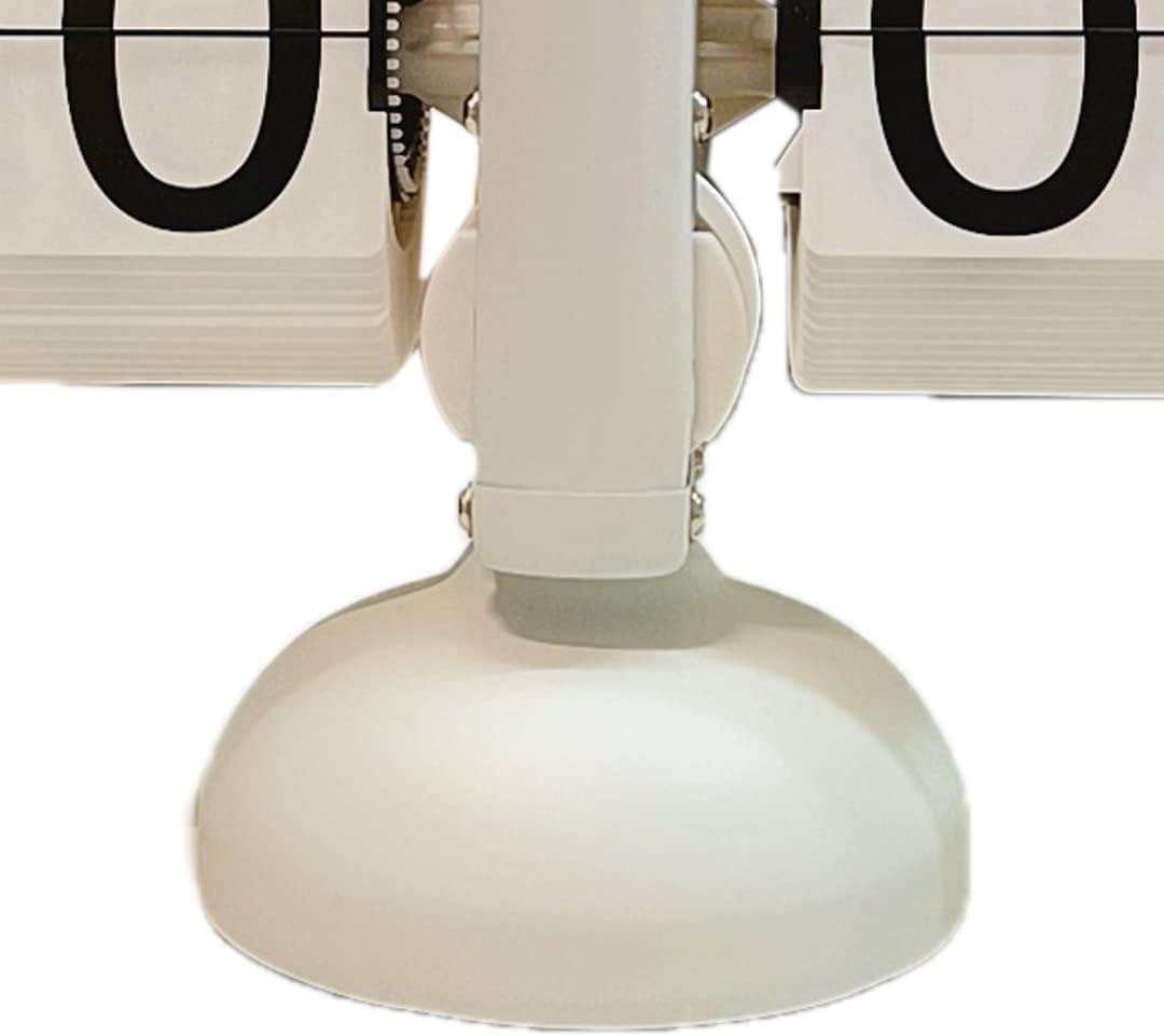 Mechanical Flip Clock Silent Retro Desk Alarm Clock White Home Office