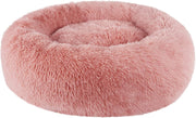 80cm Calming Donut Dog Bed Plush Washable Bean Paste