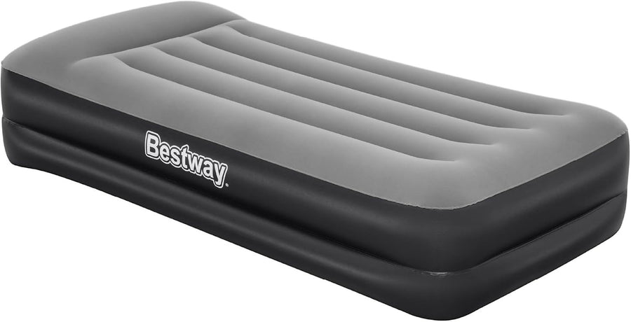Inflatable Air Mattress Twin Size with Built-In Electric Pump & Flocked Top