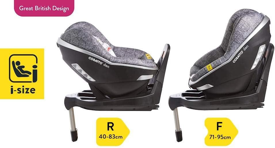 i-Size ISOFIX Car Seat Birth–18kg R129 Rear & Forward Facing