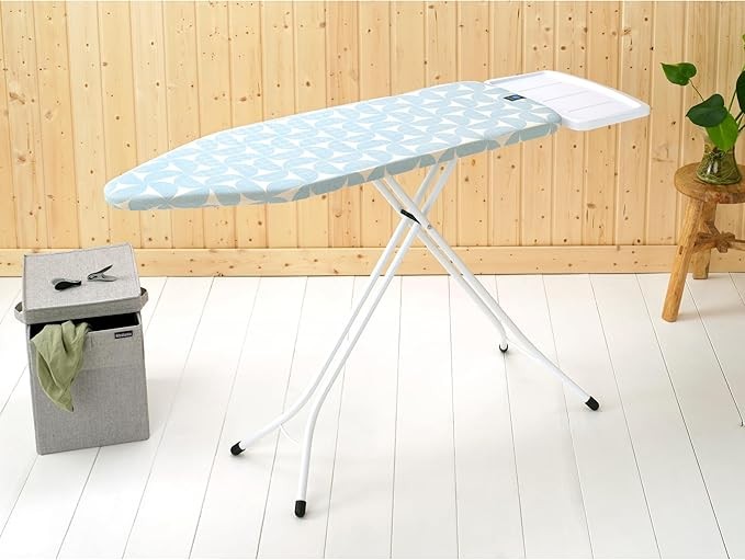 Extra Large Ironing Board 124x45cm XL Steam Unit Holder Adjustable Height
