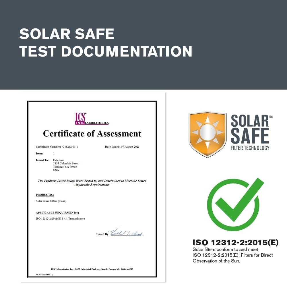 10x25 Solar Viewing Binoculars Safe Sun Observation Compact Travel Design