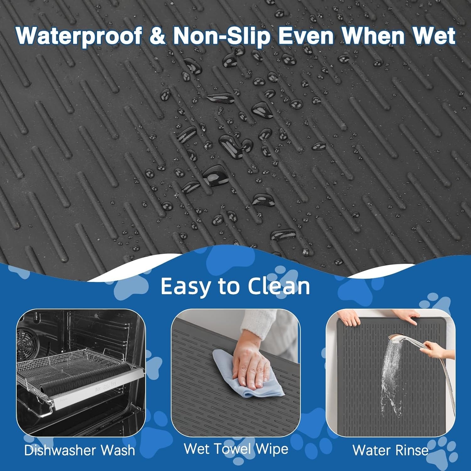Dog Grooming Table Mat Non Slip Silicone Anti Fatigue Paw Protection