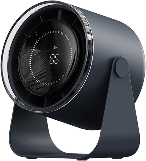 Blue USB Rechargeable Desk Fan – Quiet Cooling 3600mAh Battery Portable Airflow