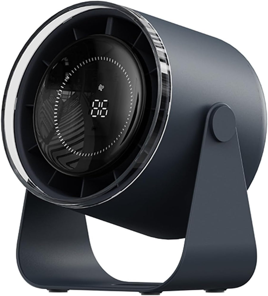 Blue USB Rechargeable Desk Fan – Quiet Cooling 3600mAh Battery Portable Airflow
