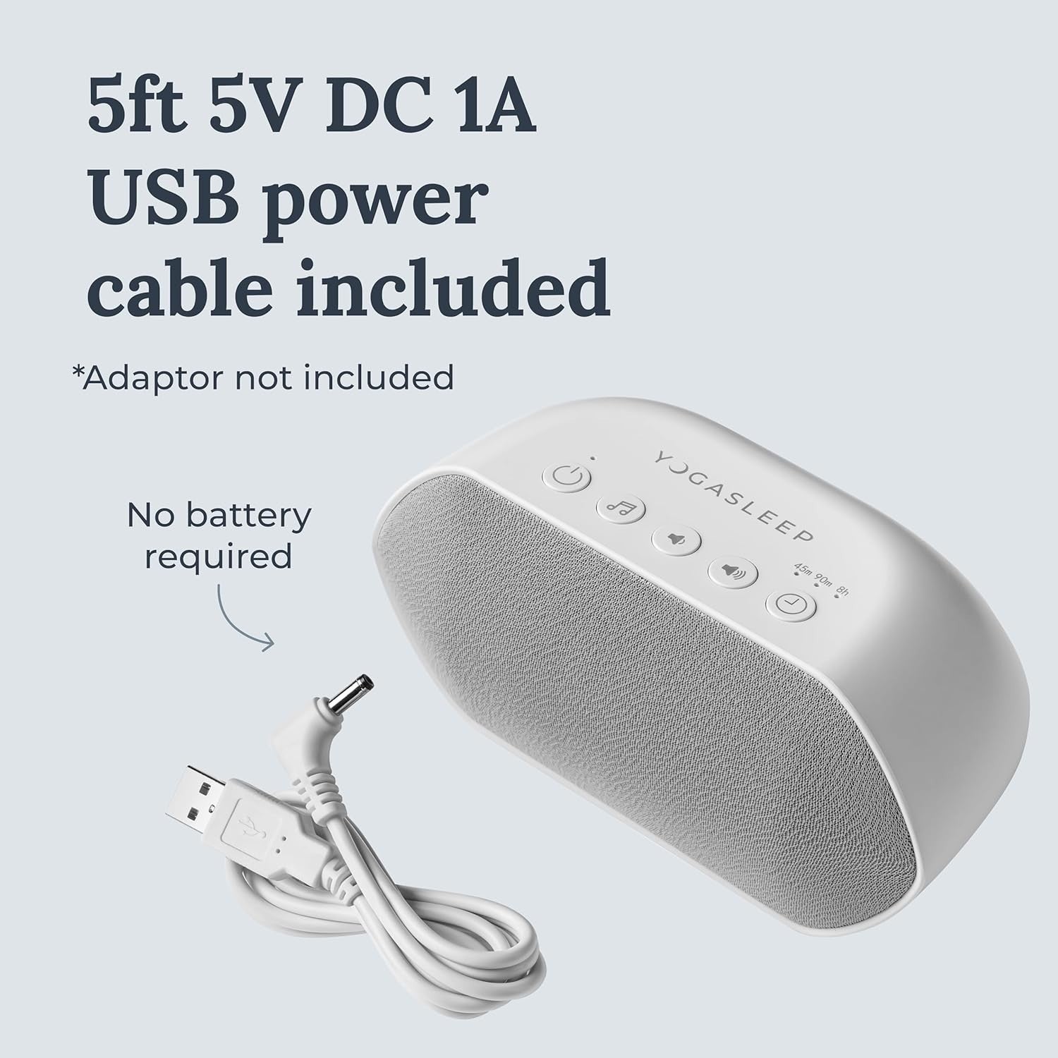 Portable White Noise Machine with 6 Sounds, Timer, Relax Sleep & Office Use