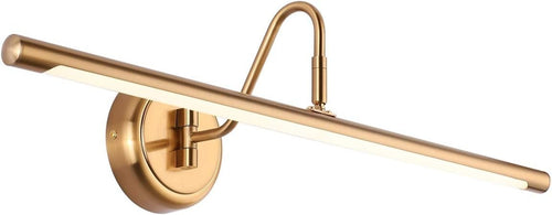 24.4" Brass LED Picture Light 14W Warm White Wall Lamp Swing Arm