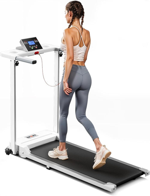 Home Office Foldable Treadmill 2HP Walking Jogging Pad LED Display