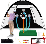 Golf Practice Net 10x7ft Garden Driving Chipping Hitting Cage