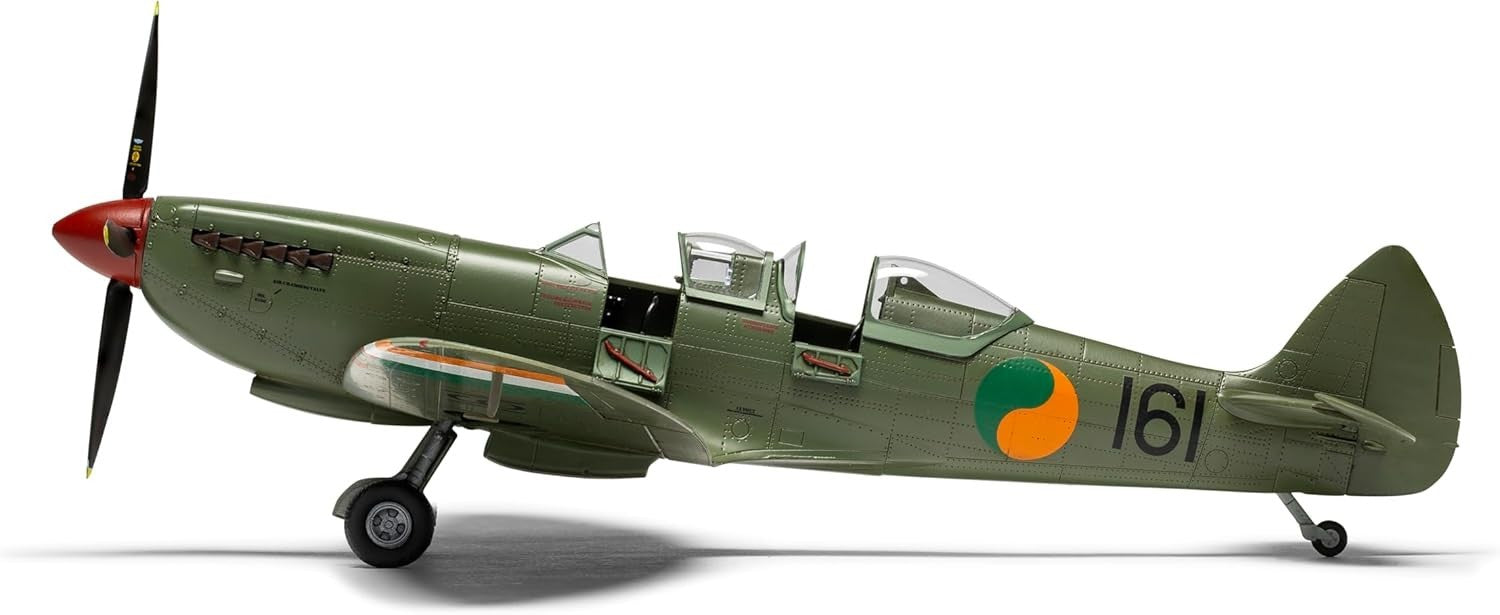 1:48 Scale Plastic Spitfire TR.9 Model Kit DIY Aircraft Unpainted with Decals