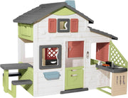 Large Kids Outdoor Playhouse with Kitchen Picnic Grill Doorbell