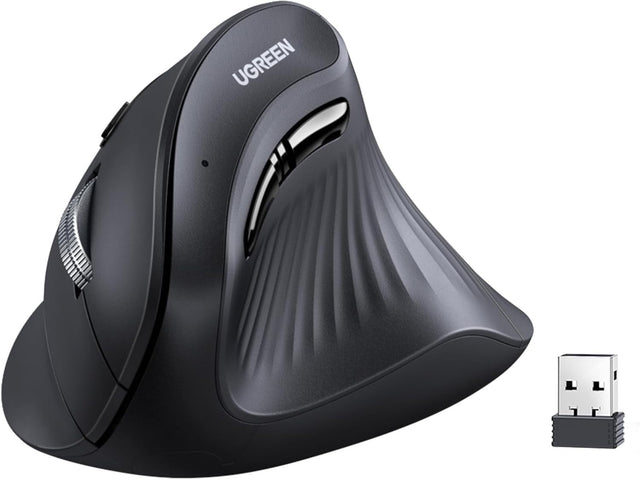 Ergonomic Vertical Wireless Mouse Bluetooth 4000DPI 3 Device Silent