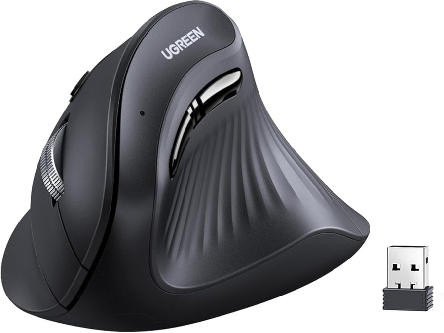 Ergonomic Vertical Wireless Mouse Bluetooth 4000DPI 3 Device Silent
