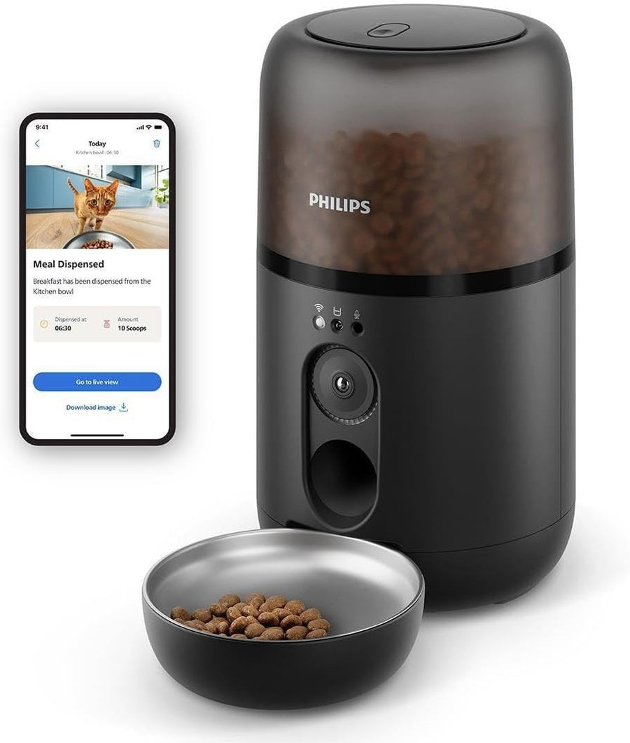 Smart Pet Feeder with Camera HD App Control Auto Food Dispenser