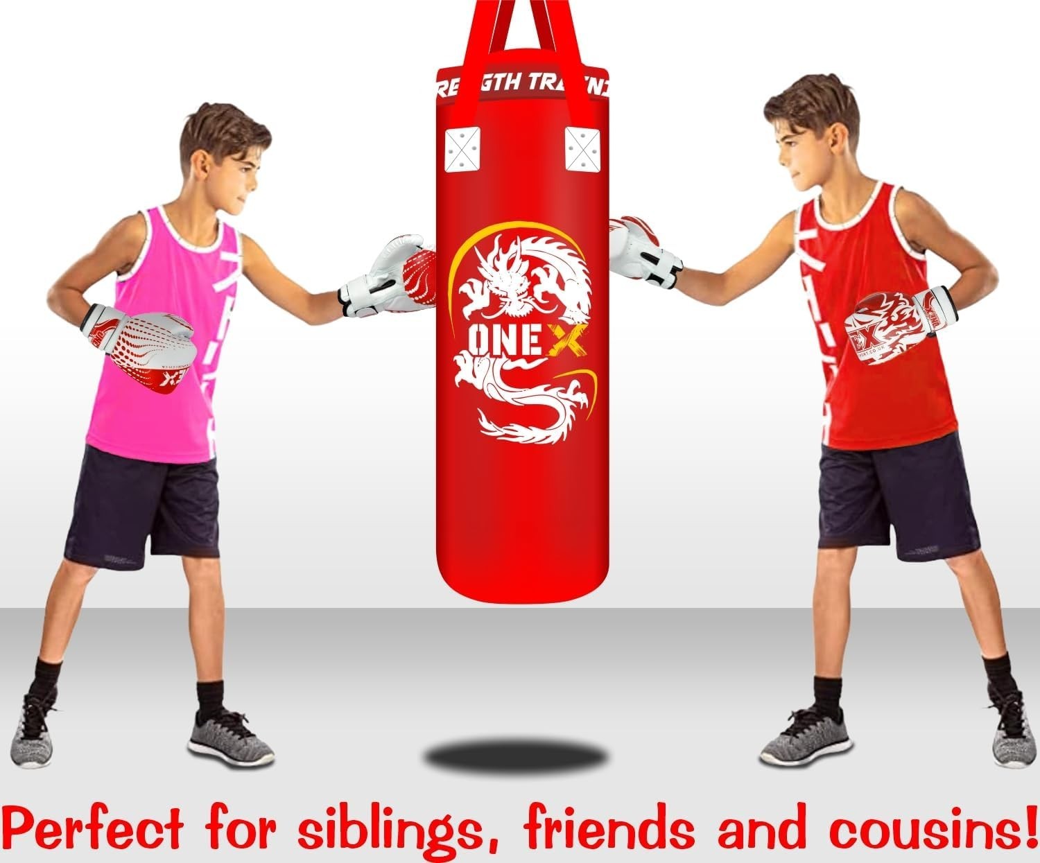 3ft Wall Mounted Punching Bag Set Boxing MMA Kick Training