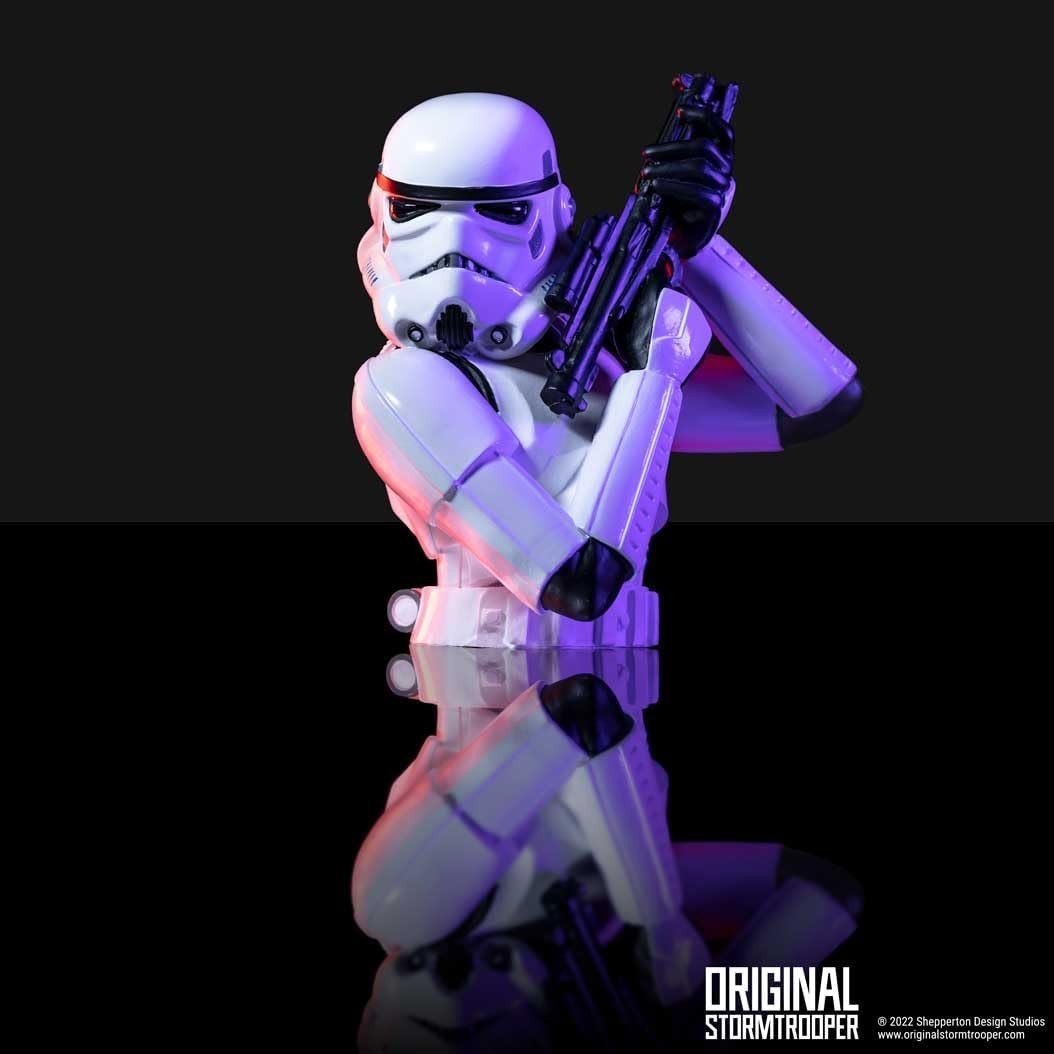 Stormtrooper Bust Figurine Resin Statue 14.2cm Sci-Fi Decor Collectible Gift